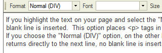 Normal (DIV) format style illustration