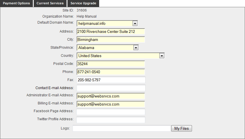 Account Manager Settings