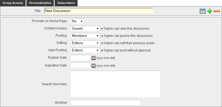 Add New Discussion Board Add New Discussion Board
