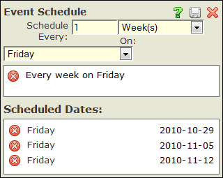 Weekly Event Weekly Event