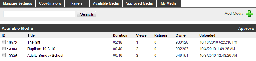 Media Listing Media Listing
