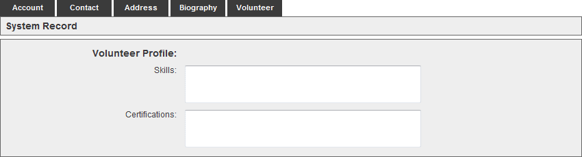 Volunteer Profile