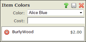 Item Colors
