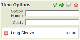 Item Options